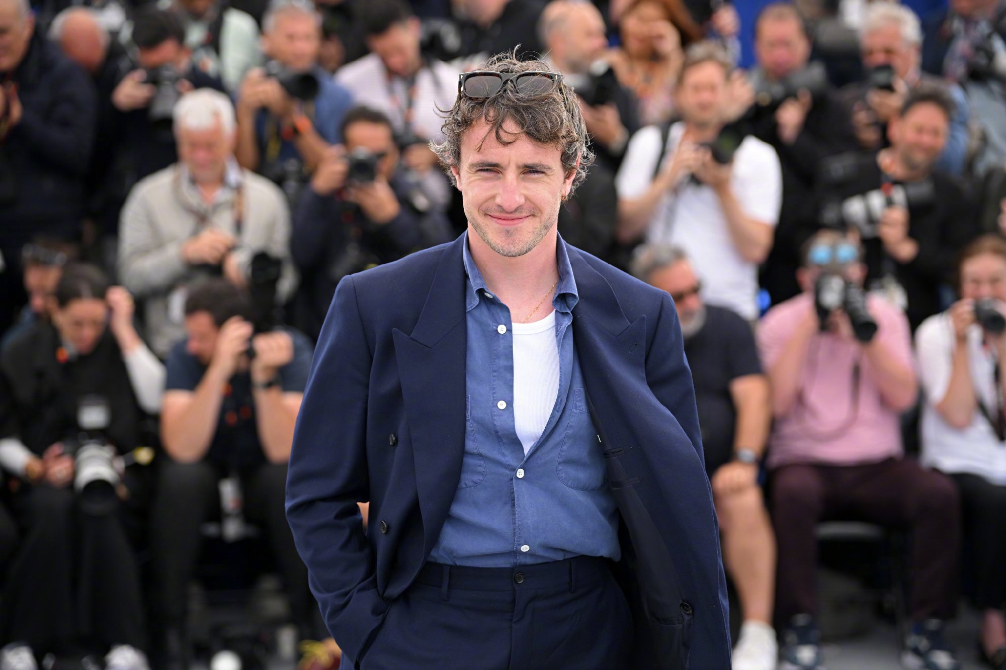 Paul Mescal’s Classic Suit Look at the Photocall