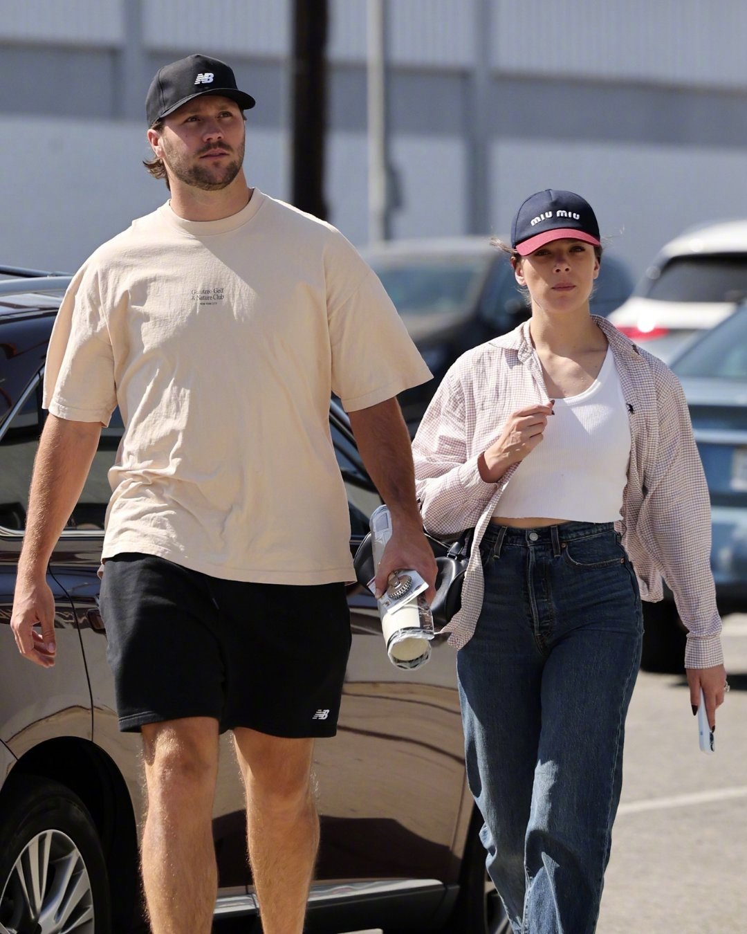 Hailee Steinfeld and her new husband Josh Allen out and about