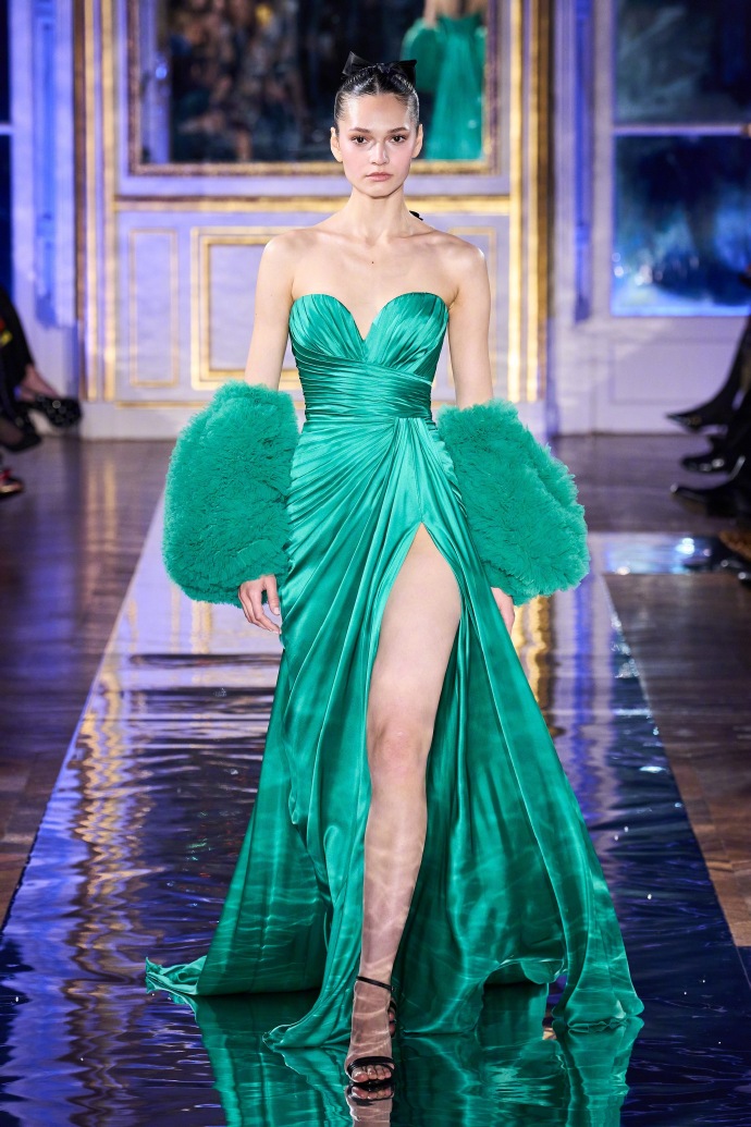 Alessandra Ambrosio appeared at the opening ceremony of the 78th Cannes Film Festival wearing a Spring/Summer 2025 haute couture piece by Zuhair Murad.