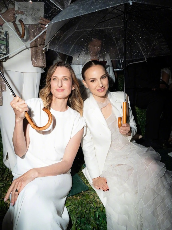 Natalie Portman attends the Dior 2026 Resort Collection show in Rome.