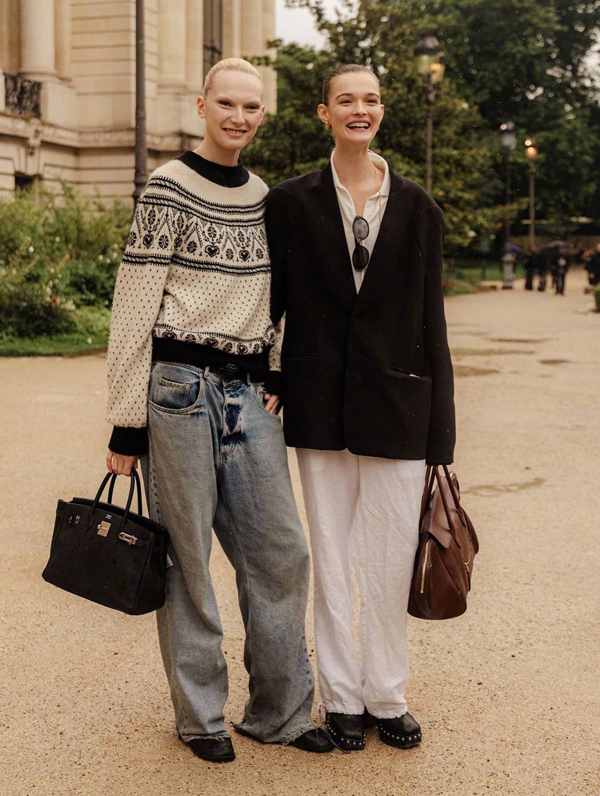 Paris Haute Couture Fashion Week — off-duty models