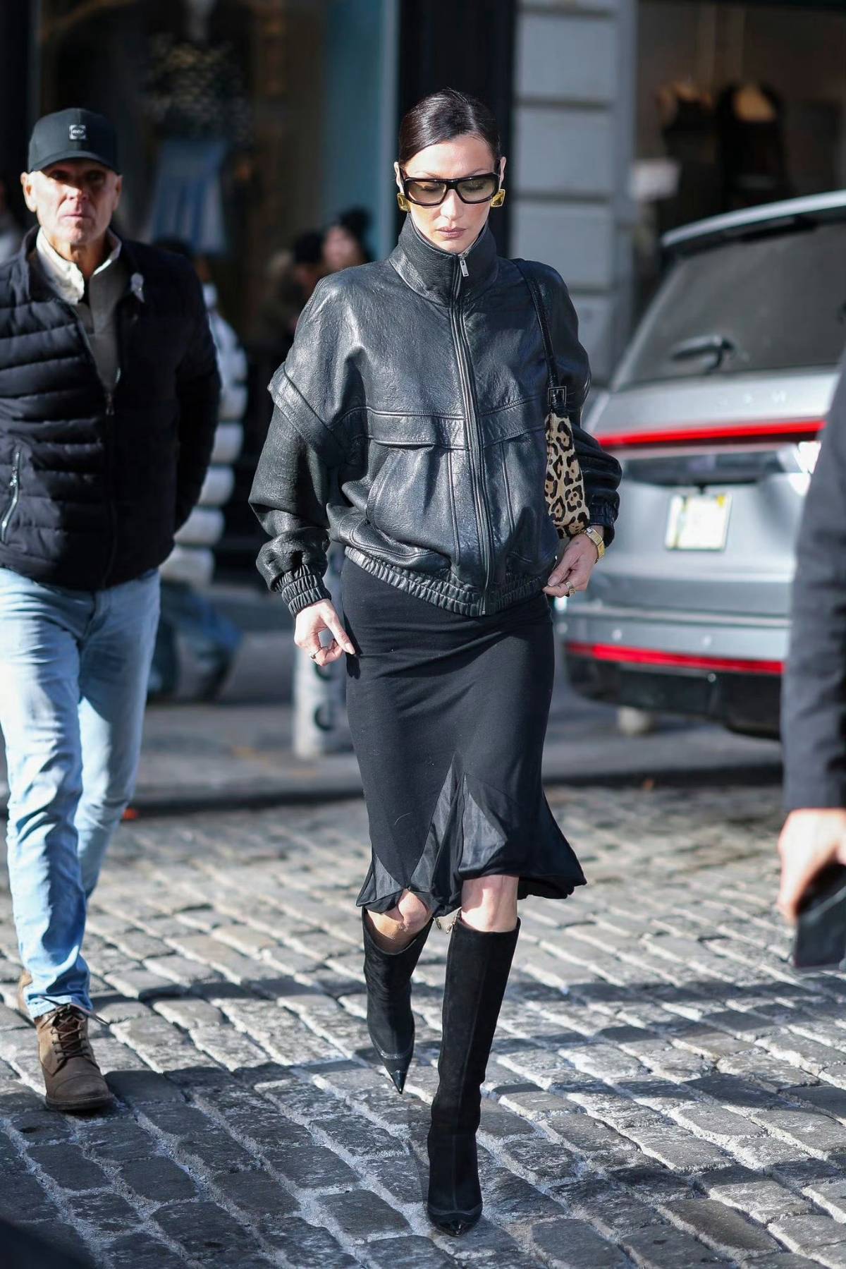 Bella Hadid spotted filming scenes for 'The Devil Wears Prada 2' in New York City today