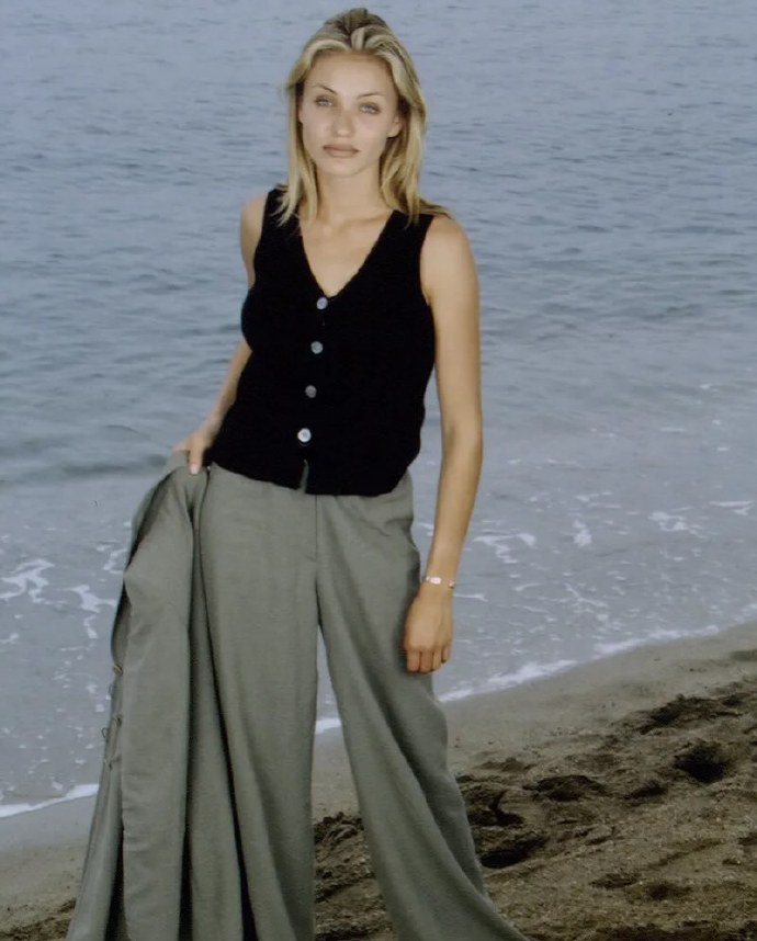 1990s Cannes Fashion at the Seaside at Sunset