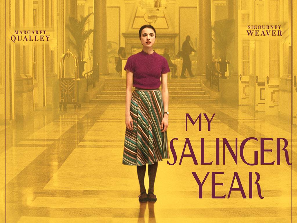 An outfit review of the actress on the My Salinger Year poster