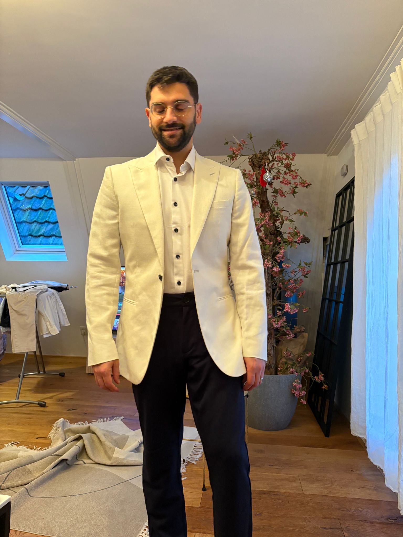 Stylish blazer and dress shirt