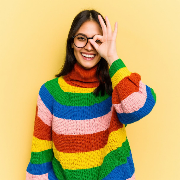Colored sweaters