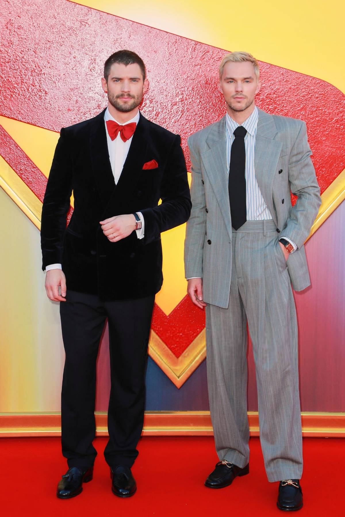 Two sets of suits for the two actors in Superman