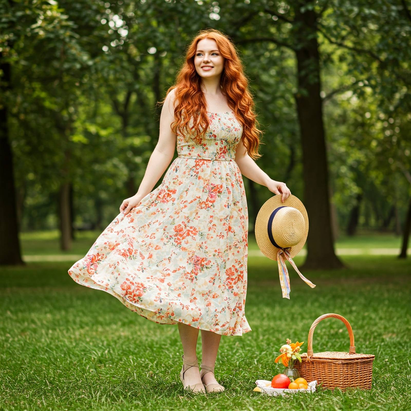 Summer floral dress