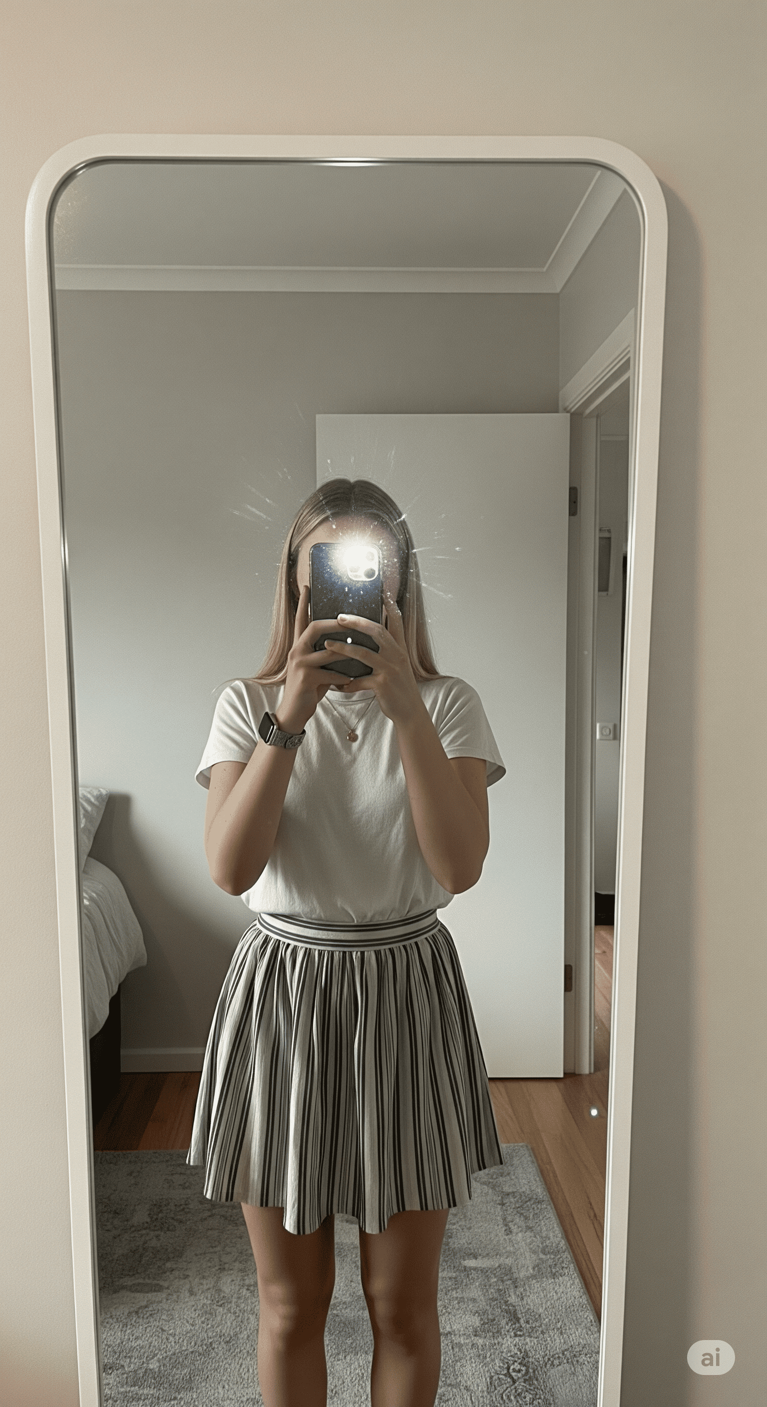 AI-generated mediocre selfies