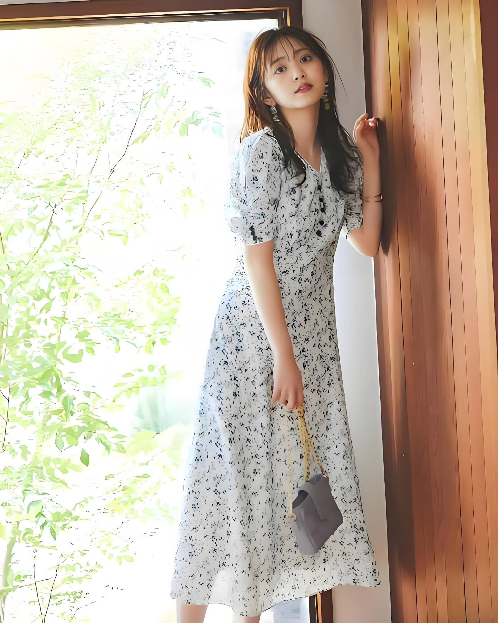 Summer outfits: A light and breezy printed dress.