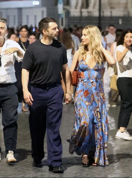 Sebastian Stan and Annabelle Wallis vacationing as a couple in Rome