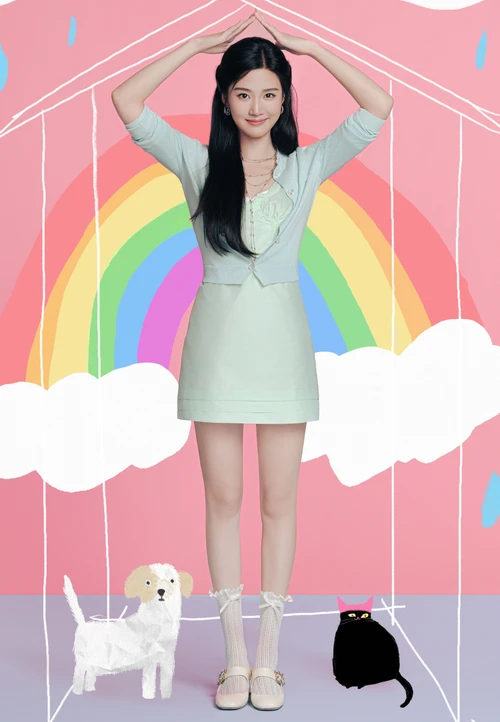 Refreshing Pastel Green Mini Dress with Cropped Cardigan and Vintage Loafers for a Spring Look
