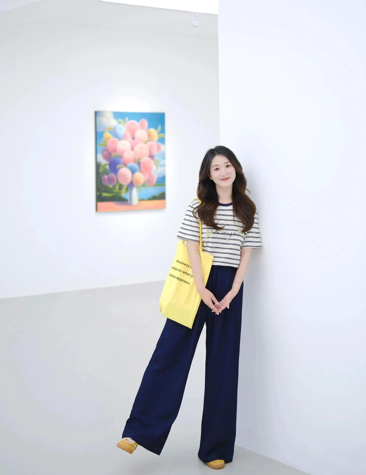Nautical Stripes and Navy Elegance with a Pop of Yellow