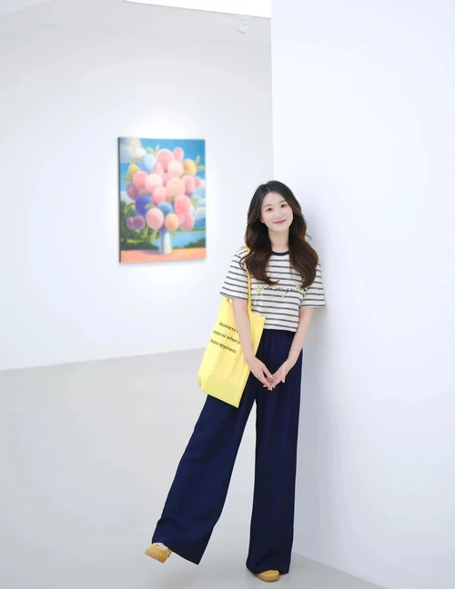 Nautical Stripes and Navy Elegance with a Pop of Yellow