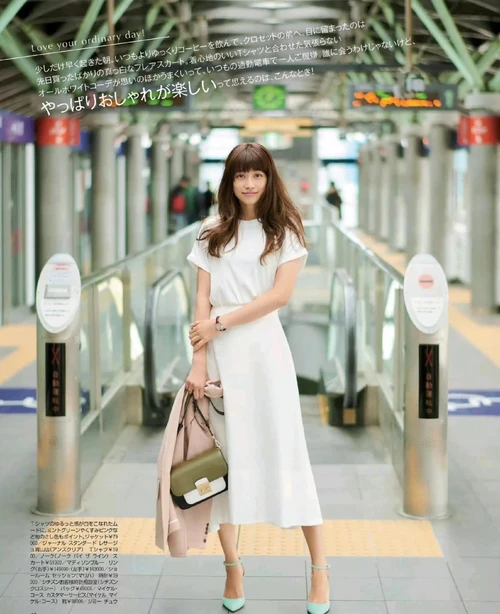 Clean and Elegant White Midi Dress with Pastel Accessories for a Sophisticated Look