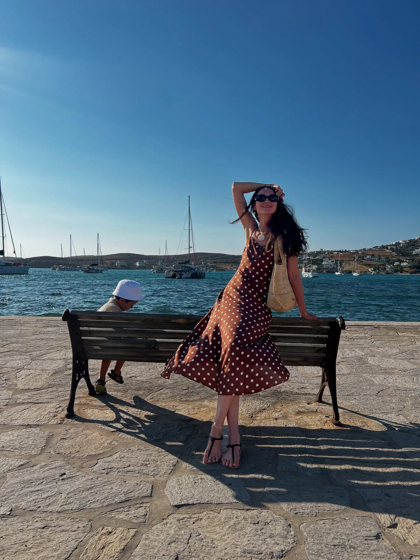 Retro-Inspired Brown Polka Dot Dress for Summer Elegance