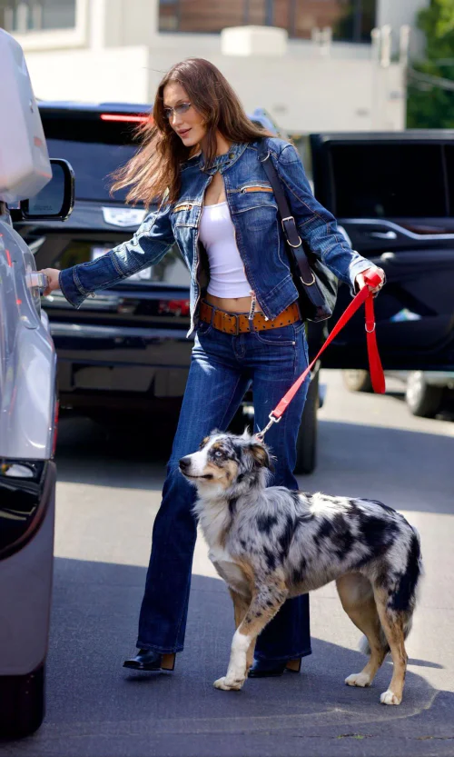 Classic Denim on Denim Style with White Top and Chic Accessories