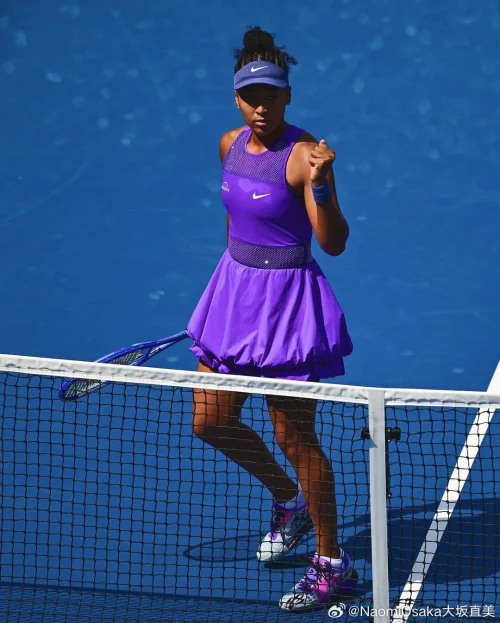 Vibrant Purple Tennis Dress with Perforated Details and Matching Sneakers