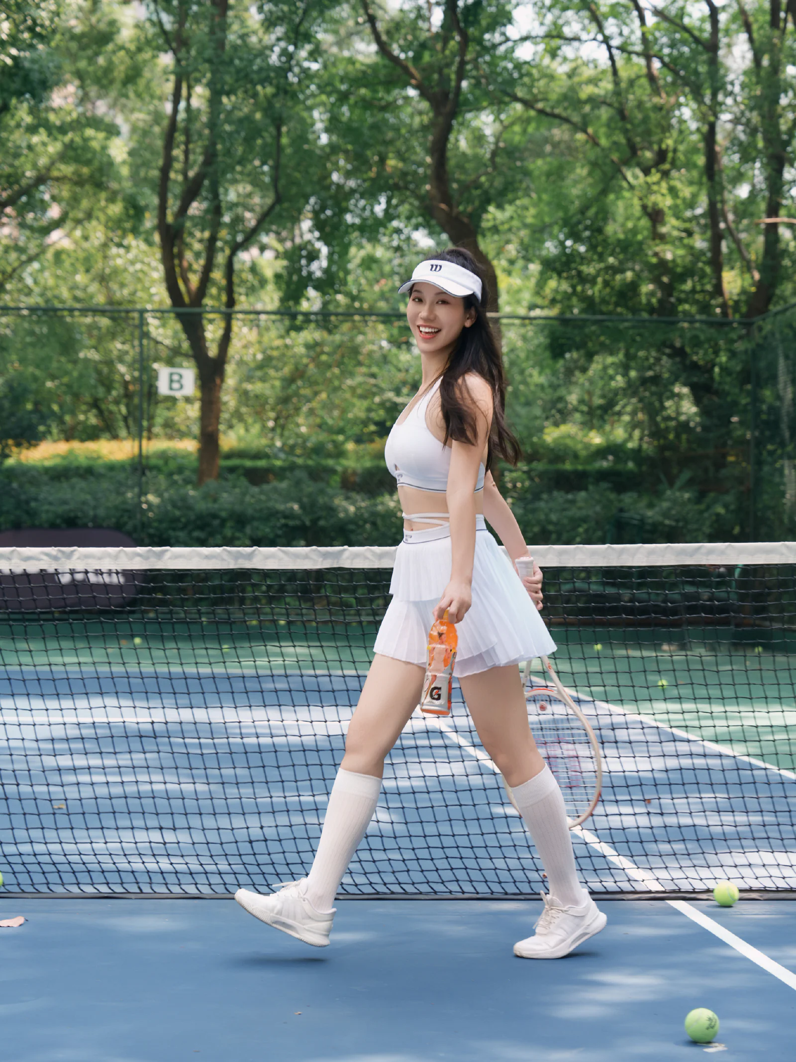 Classic Tennis Whites with a Modern Athletic Twist