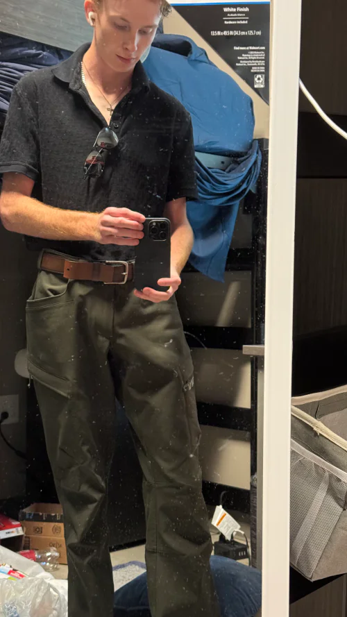 Polo Meets Practical: A Study in Mismatched Attire