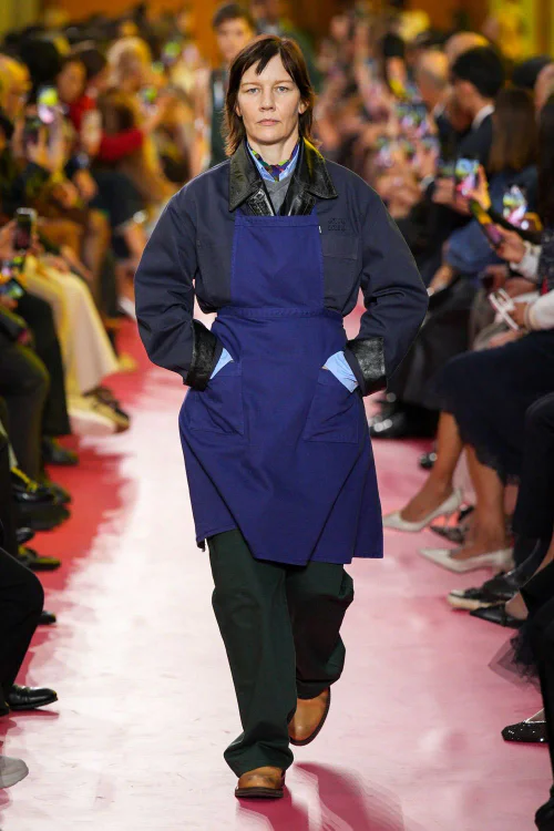 Apron Ensemble Overpowering a Jacket: The Confused Cook Look