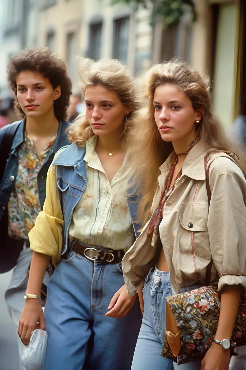 80s outfits of Western women