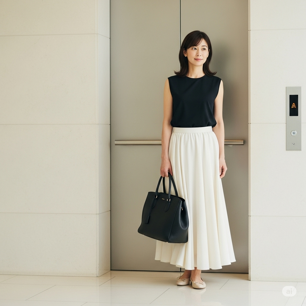 AI-generated oriental office lady's outfits